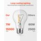 6 Pack Edison LED Bulbs, 4.5W Dimmable 2700K Warm White, E26 Base